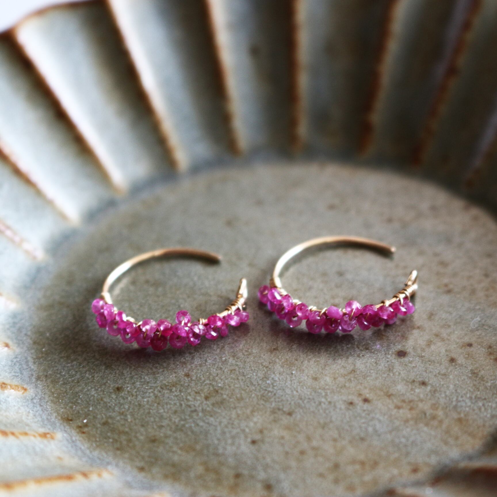 ルビー・フープピアス | ayuujewelry