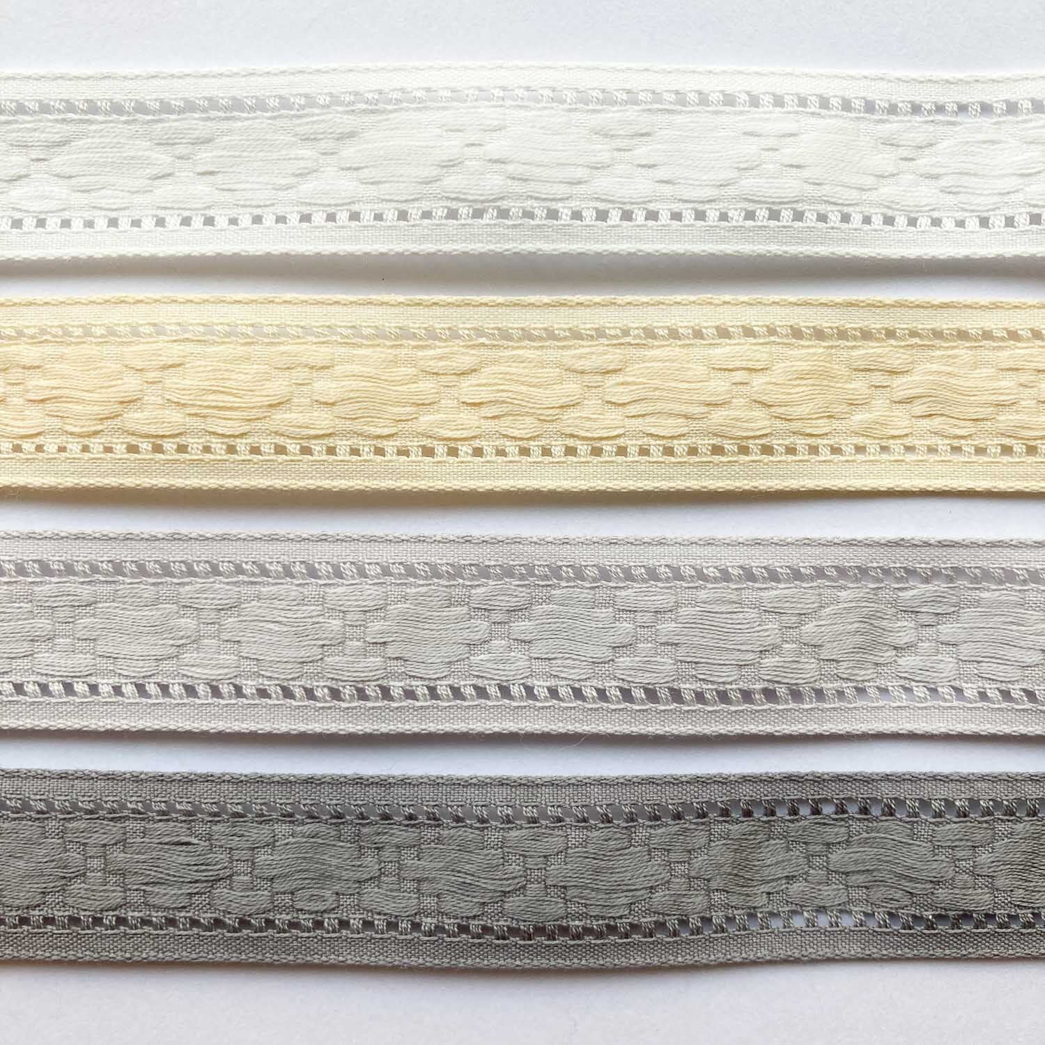 再入荷〉SHINDO X柄ナチュラルレーシィリボン（15mm/1m〜） | Dua