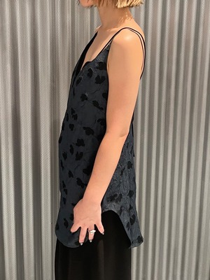 【26AW】Mame Kurogouchi マメ クロゴウチ / キャミソール / Double Layered Floral Jacquard Camisole