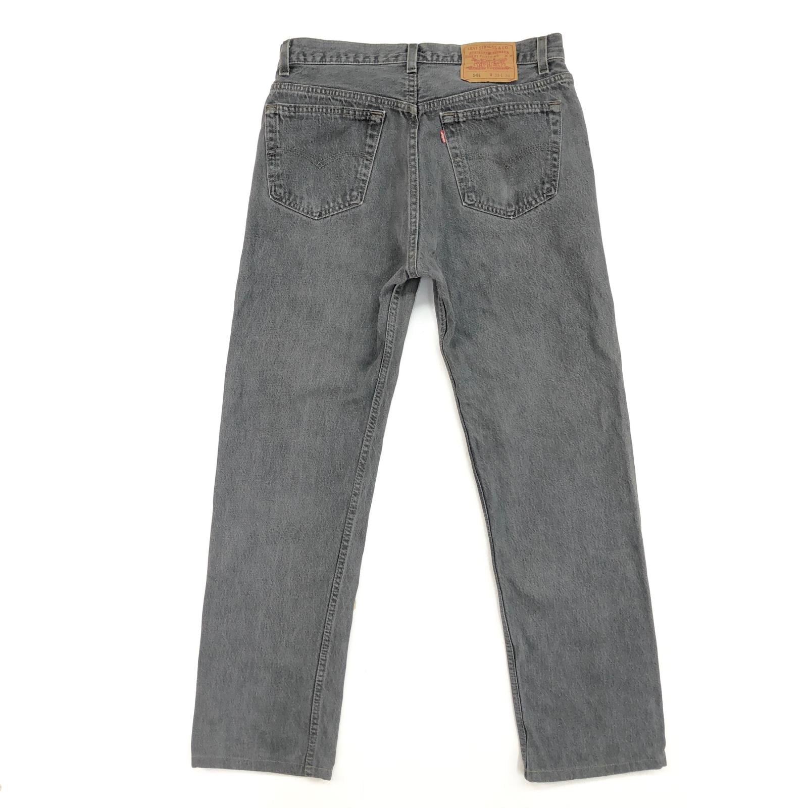 LEVI'S リーバイス 90年代 USA製 501- 0658 刻印 先染め グレー デニム