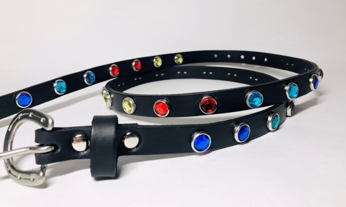 スタッズベルト360リバーススタッズ(1,7cm幅)5カラーストーン | Pay ID