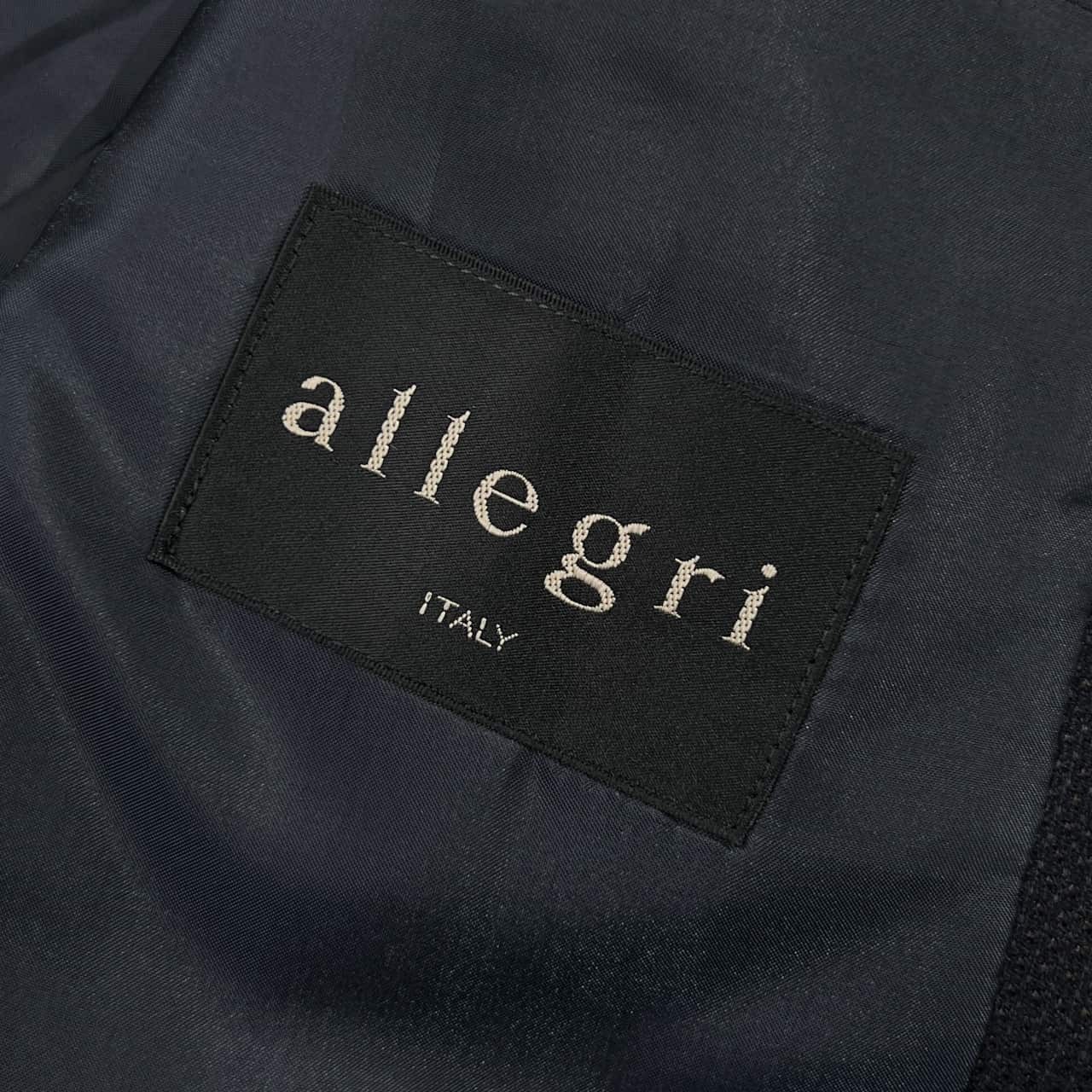 上下 Allegri アレグリ 羊毛 テーラードジャケット 裾ダブル パンツ スーツ 78-170-46R /ブラック系 メンズ