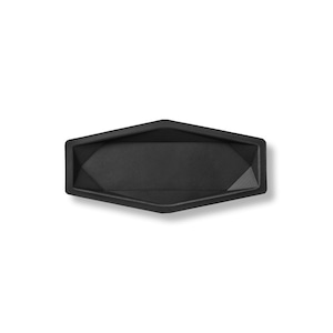 colm Hexa Leather Tray M Black