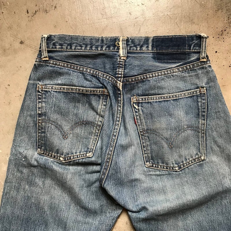 60's LEVI'S リーバイス 505 デニム Big E 刻印8 42TALON 不均等V