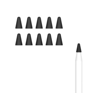 【数量限り】Pad Pencil 専用ペンシル 用ペン先 ペン先 カバー 保護 ケース 10個入 アップルペンシル 用ペン先 カバー シリコン (Black)