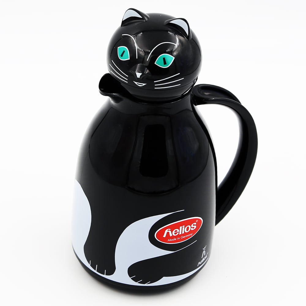 猫卓上魔法瓶(ヘリオスサーモキャット)ブラック | マスノヤ衣料品店