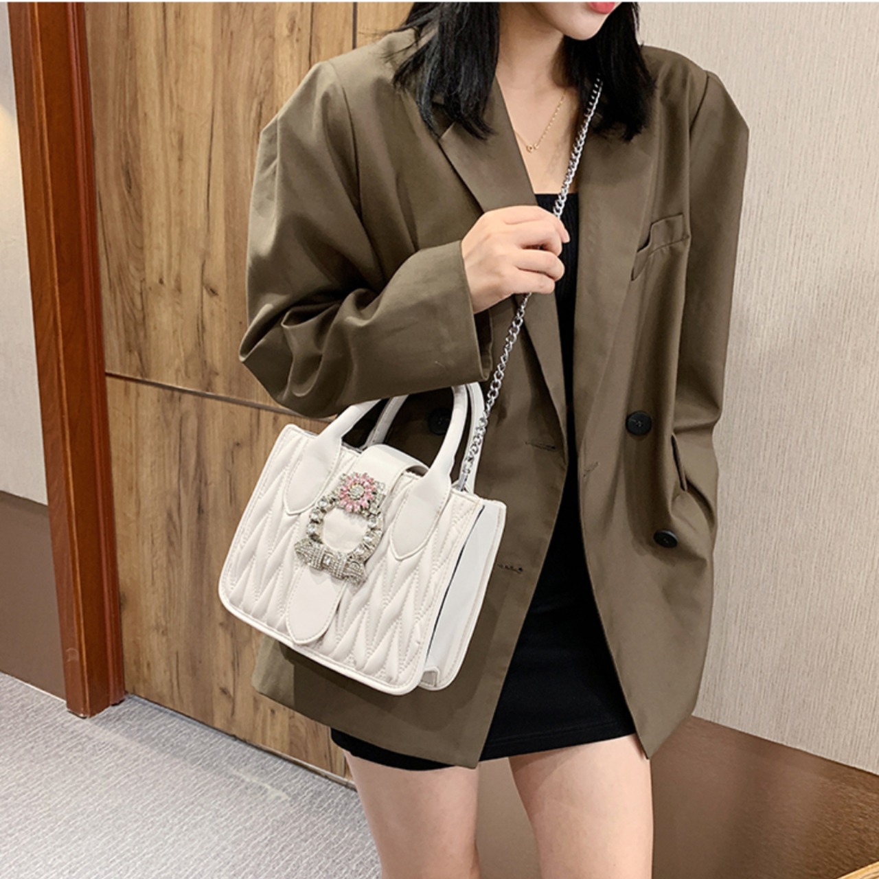 ストーンバックルバッグ SR312