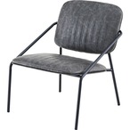 ファクト チェア 完成品 チェア 座面高さ42cm パーソナルチェア 1人掛け 椅子 ソフトレザー 店舗 ショップ おしゃれ シンプル インダストリアル ヴィンテージ 贅沢 座り心地