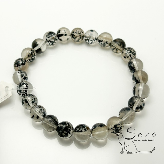 虹入りヘマタイトインクォーツ8mm【Gn06】【BR】
