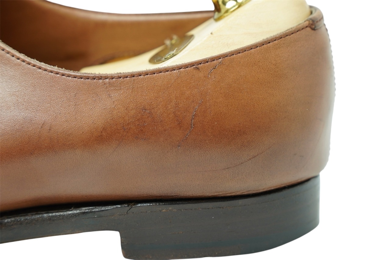 【EDWARD GREEN】Single Monk Strap Brown 5h E (Second Hand)
