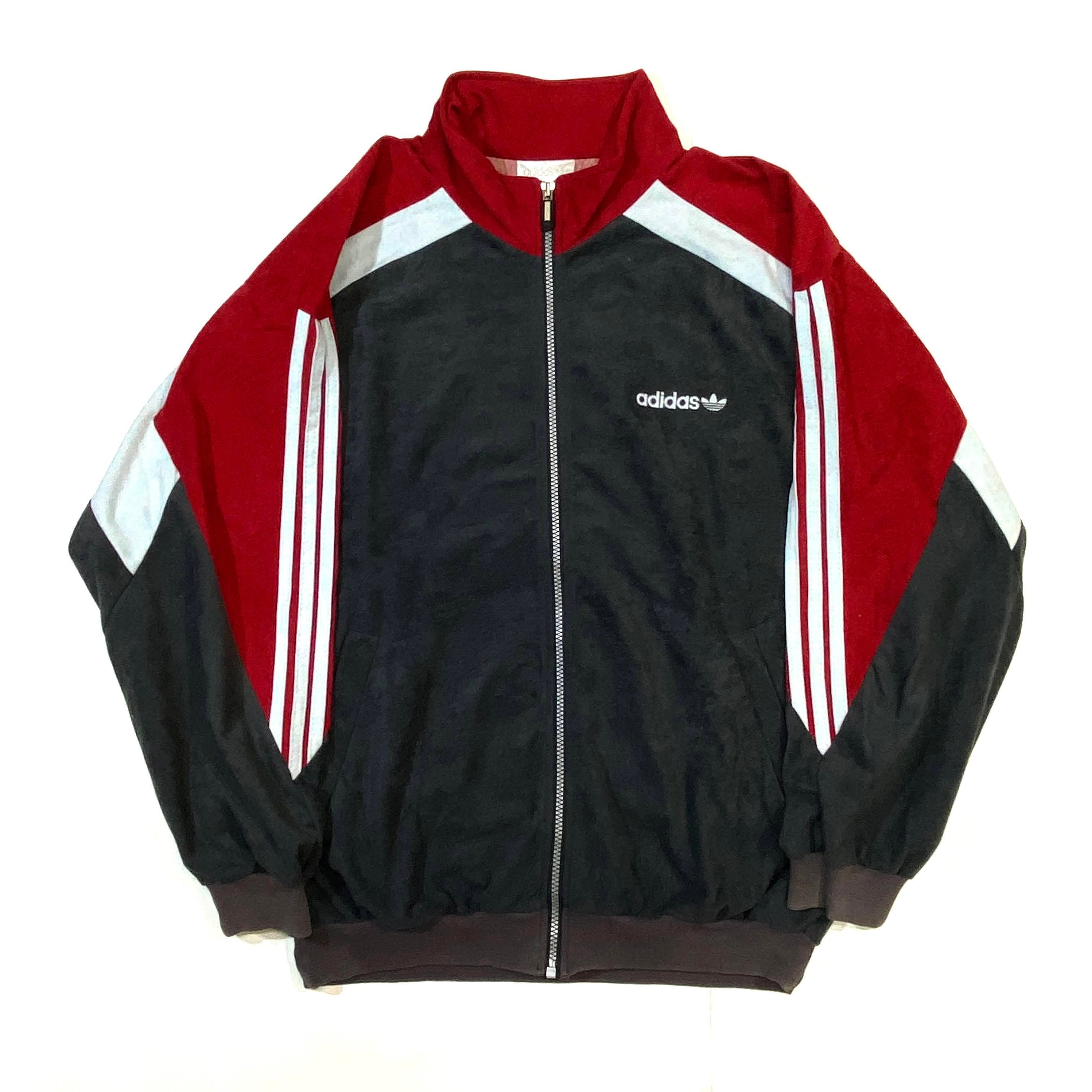 80〜90年代 80s〜90s チュニジア製 adidas アディダス ベロアジャージ 