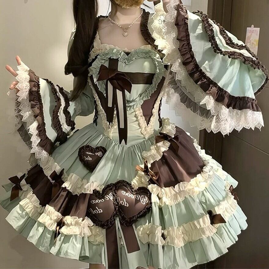 MDD ミントチョコレート☆ロリータ SDM/MDD】 chocolate factory skirt set – Doll Workshop MELODY.C