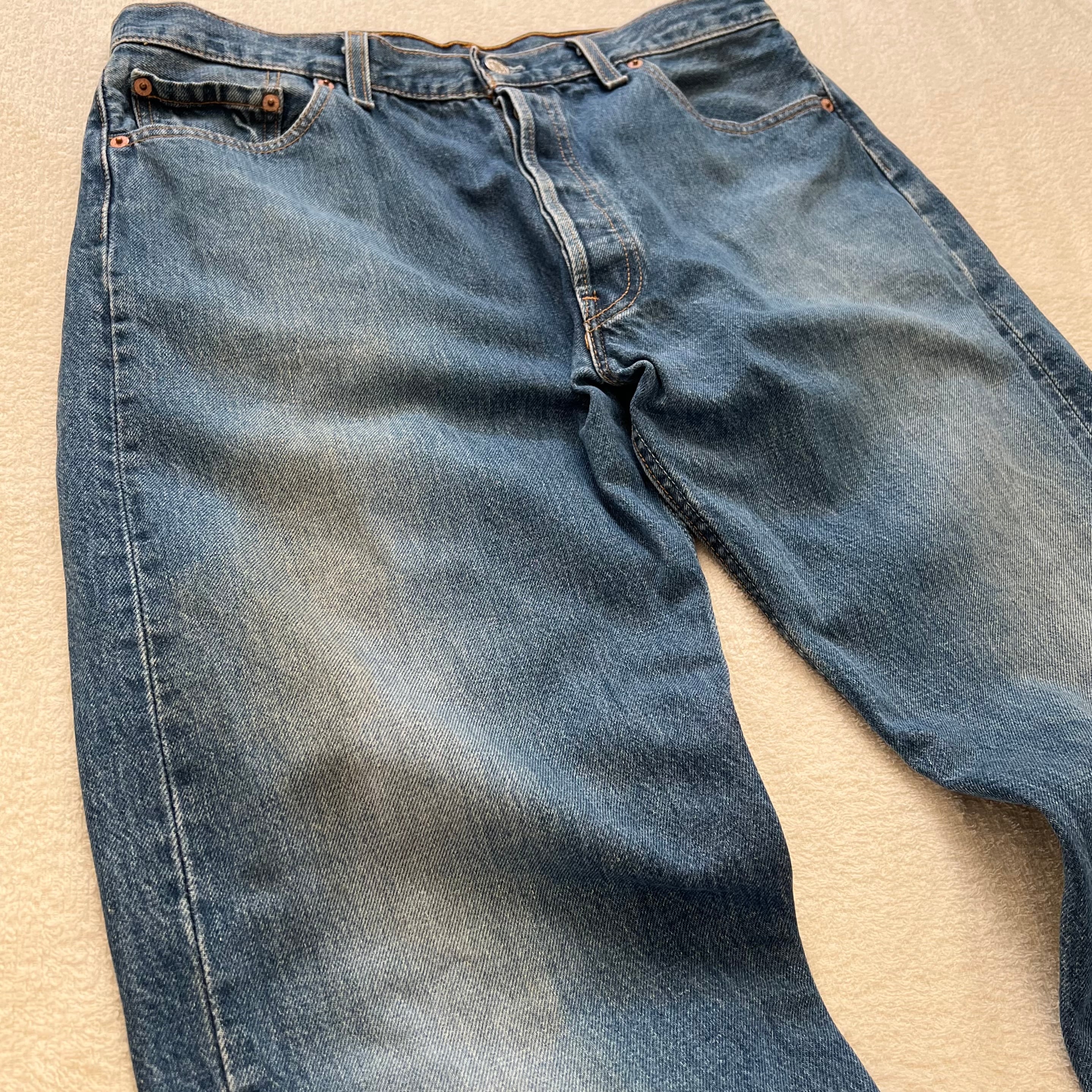 【希少】USA製 Levi's リーバイス501 W36 ハーフデニム