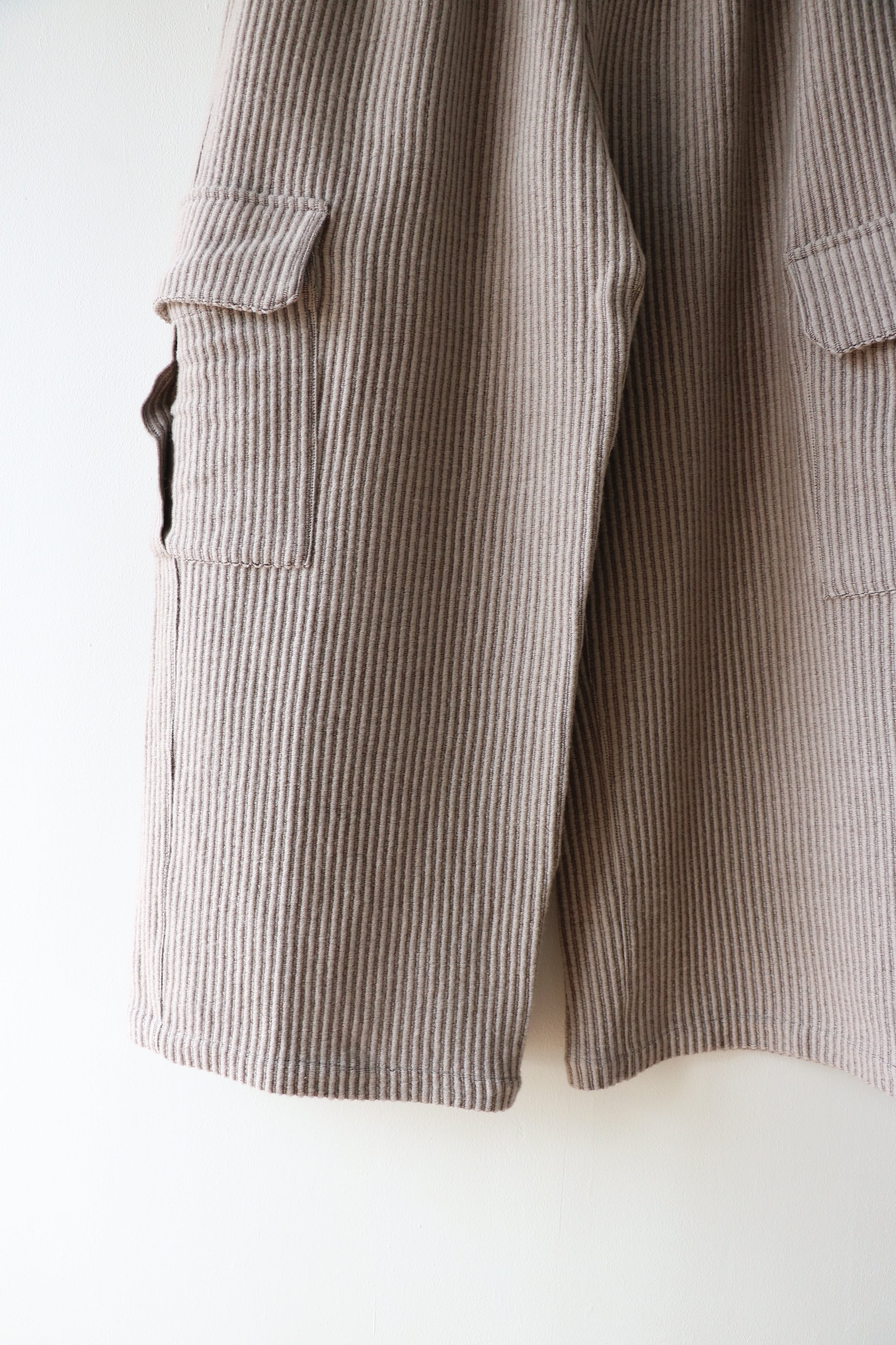 ANCELLM WOOL CORDUROY CARGO SLACKS 1サイズ WOOL CORDUROY CARGO SLACKS(SAND) – ANCELLM