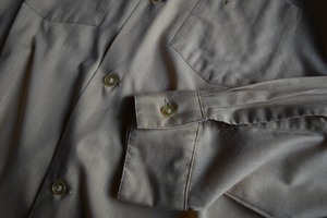 ARROW 1960s Beige Open Collar Shirt