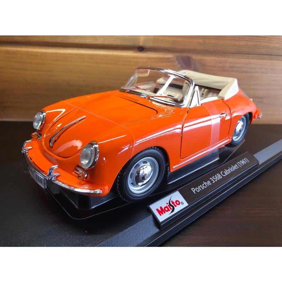 1961 PORSCHE 356B COUPE red 1/24 Bburago 【 ポルシェ ミニカー