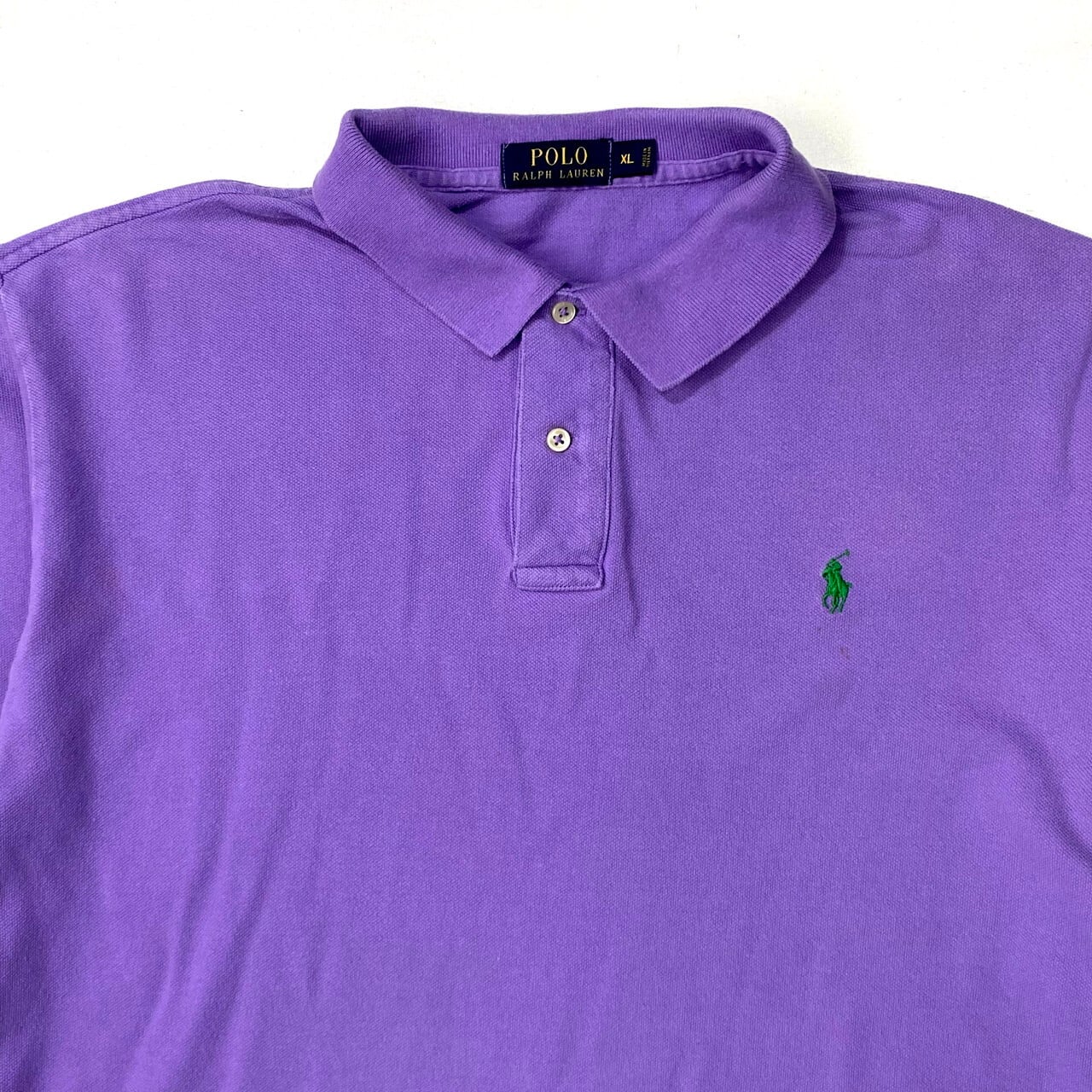 Ralph Lauren ラルフローレン ポロシャツ メンズXL パープル 紫色 古着