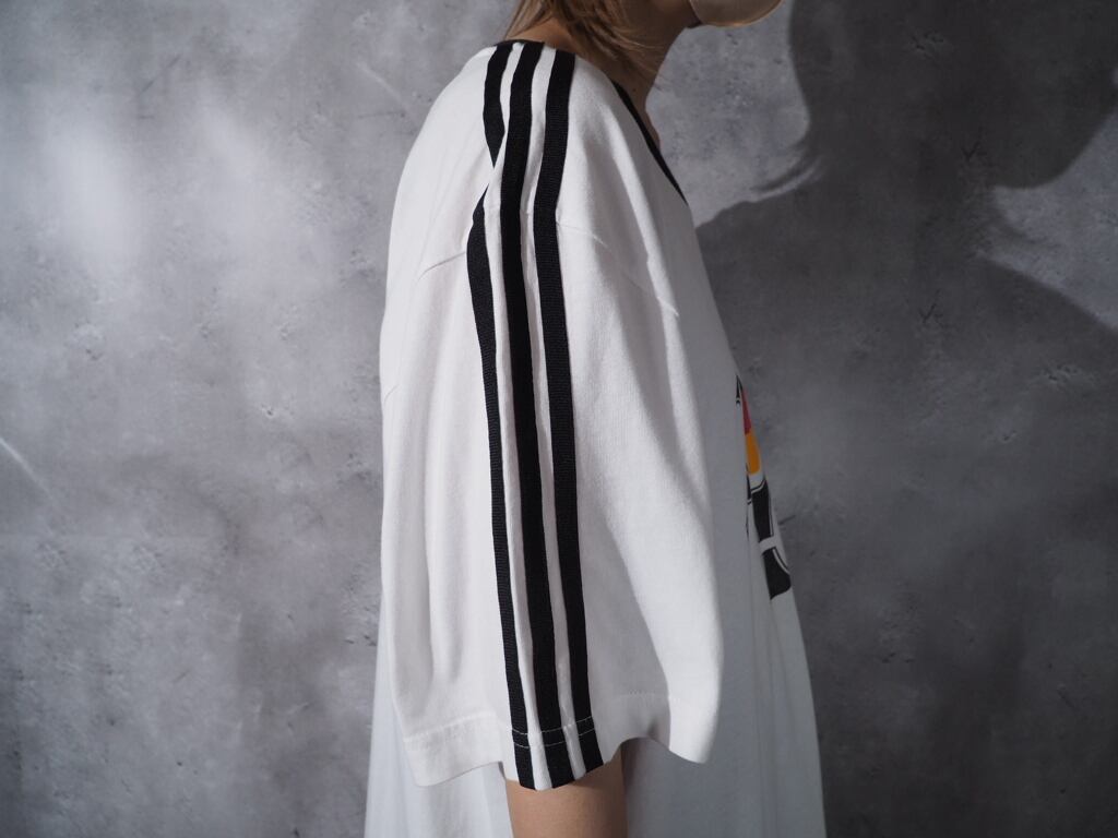 adidas german soccer ball printed ringer Tee (UEFA EURO 2008)