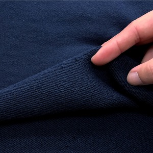 ★NY947◆3.1ｍ◆ラスト1点◆綿100%ど詰め裏毛ニット生地◆ネイビー