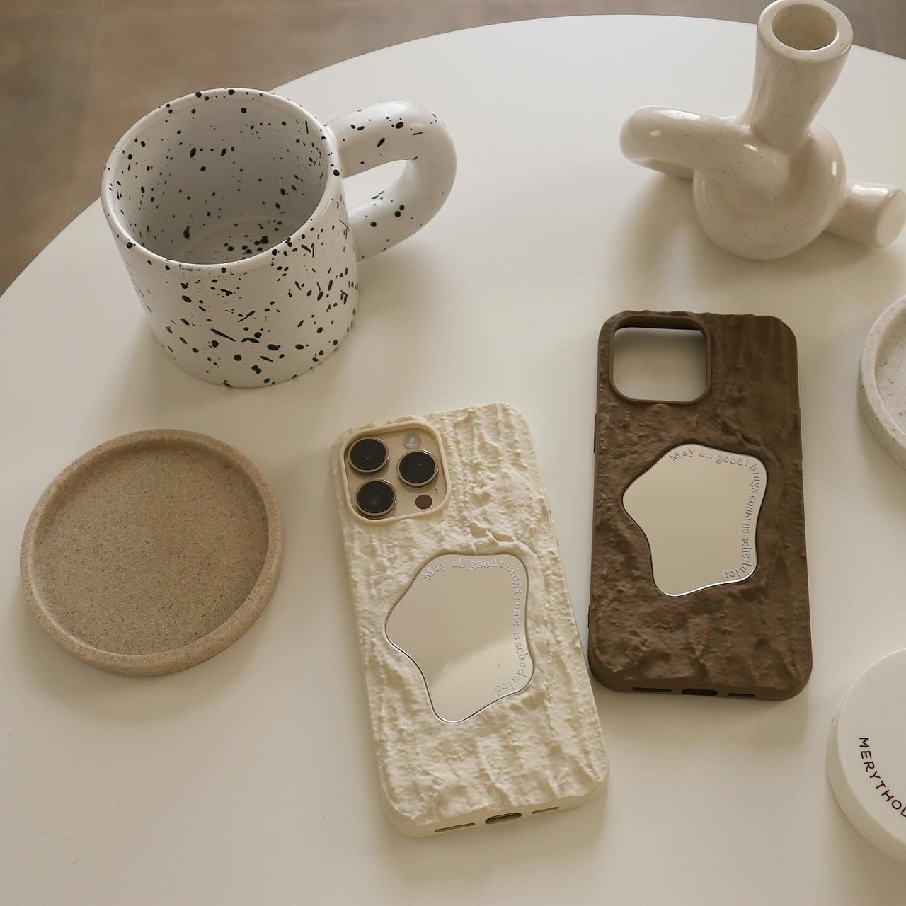 ［ phone case ］lettering mirror