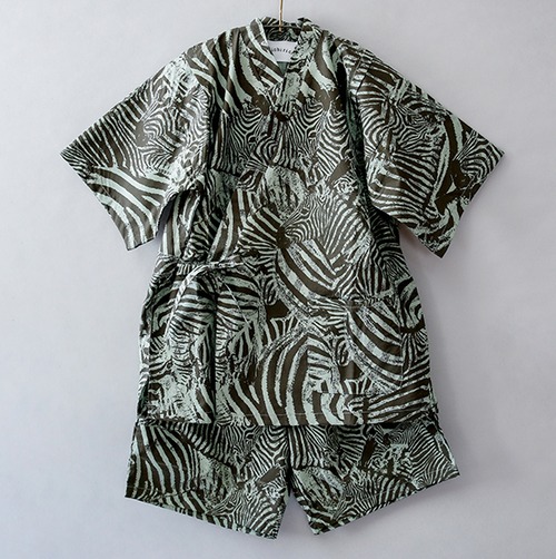 Real zebra TEX Jinbei  / kidsL(115-130) /  Sage Green