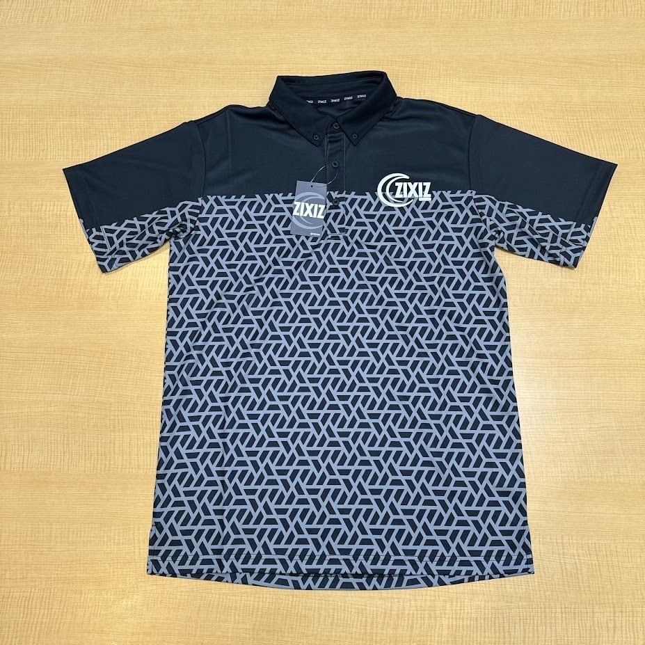 ブラックカラー【メンズ半袖ゴルフウエア】ZIXIZ-24PSSSM-GYBK | ZIXIZ