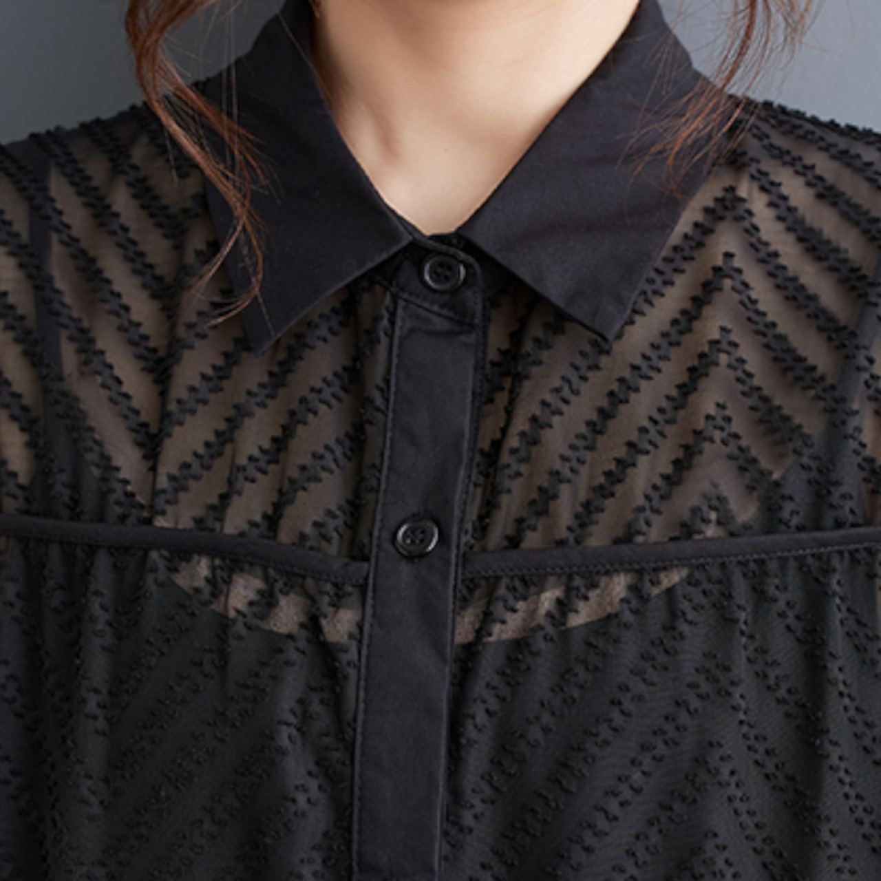 メッシュ&キャミワンピース 2点セット  30030