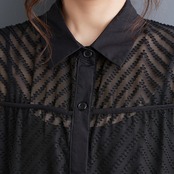 メッシュ&キャミワンピース 2点セット  30030