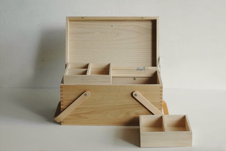 倉敷意匠／栗のソーイングボックス | tariraku