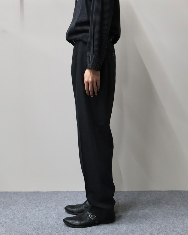 【HERMES】wool wide tapered slacks/ kyoto store