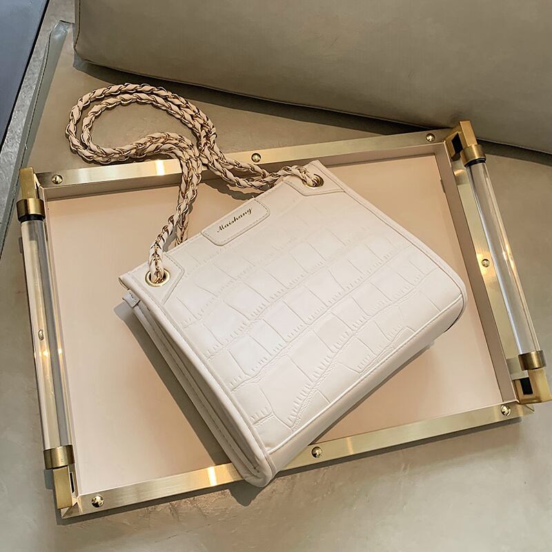 フレンチテクスチャー人気バッグ2020ニュータイドネットレッドチェーンバッグ高品質ショルダーバッグ女性のワイルドメッセンジャーバッグ Tiancai_Wing_Bag1013782