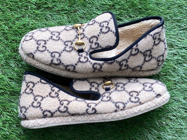 GUCCI GG WOOL LOAFERS BEIGE 9 28㎝ 55505