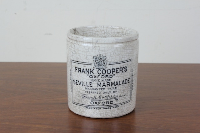 イギリス　アンティーク　マーマレードジャー　FRANK COOPER'S　陶器　ペン立て　花瓶　