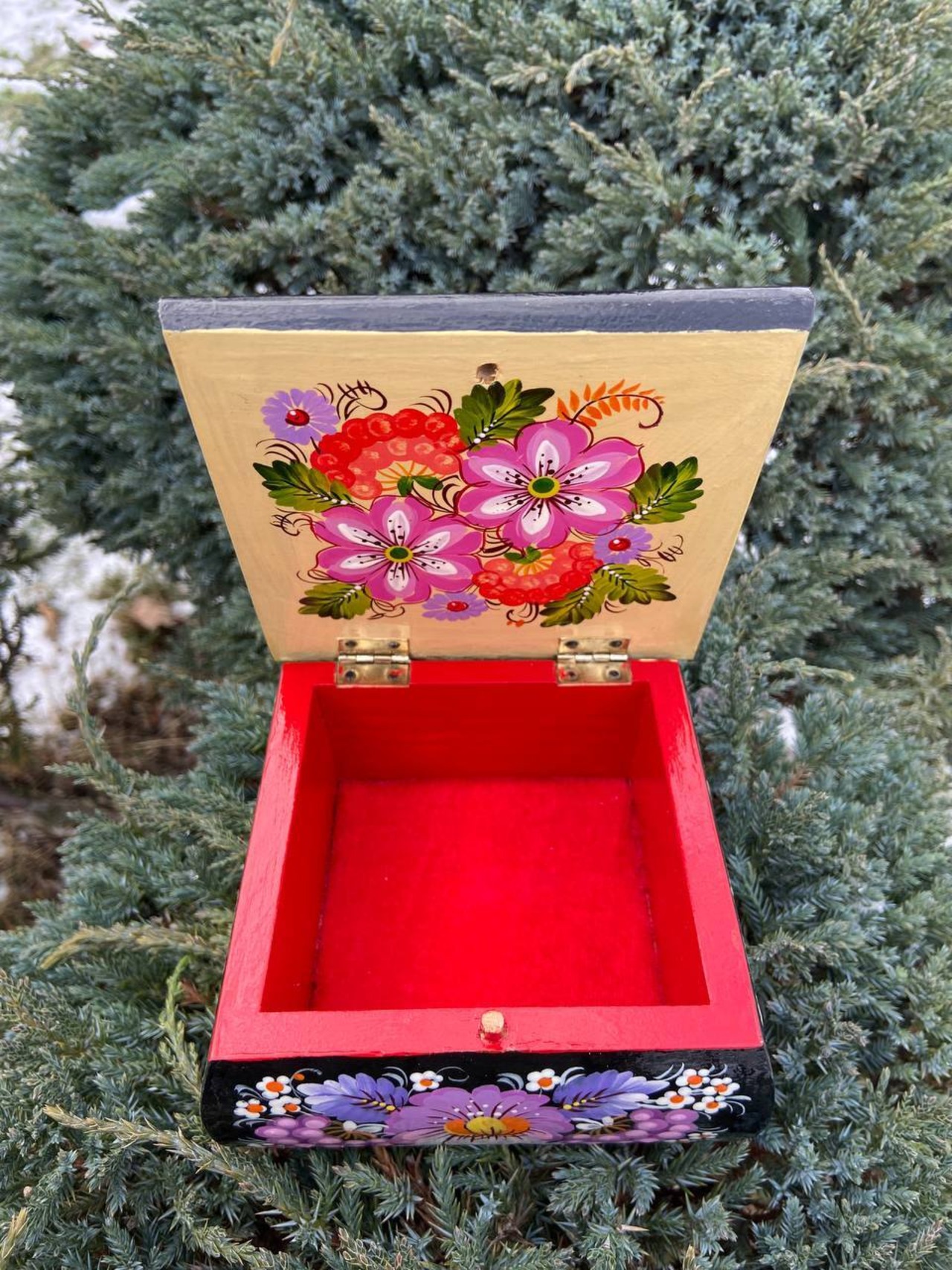 ペトリキフカ塗り　ジュエリーボックス （ホメンコ作） - 10