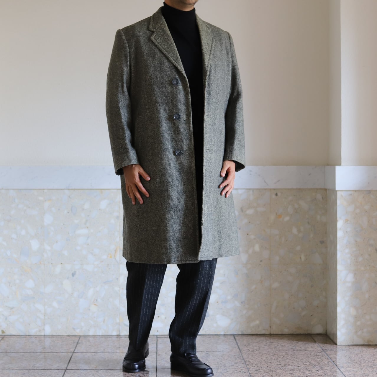 美品】30s MITSUKOSHI bespoke special vintage wool tweed Coat 美品】30s MITSUKOSHI bespoke special vintage wool tweed Coat