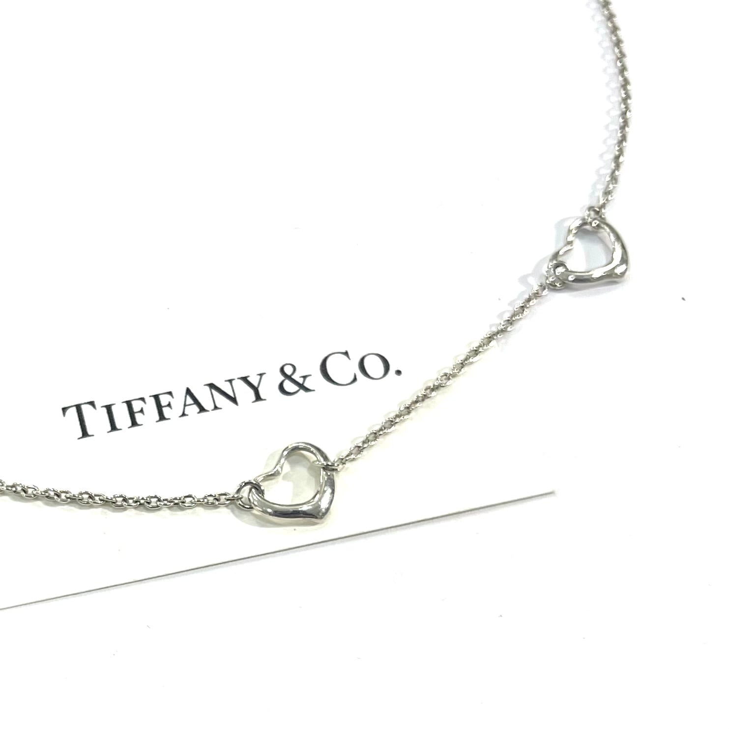 TIFFANY & Co.】2758 ティファニートリプル オープンハート ネックレス