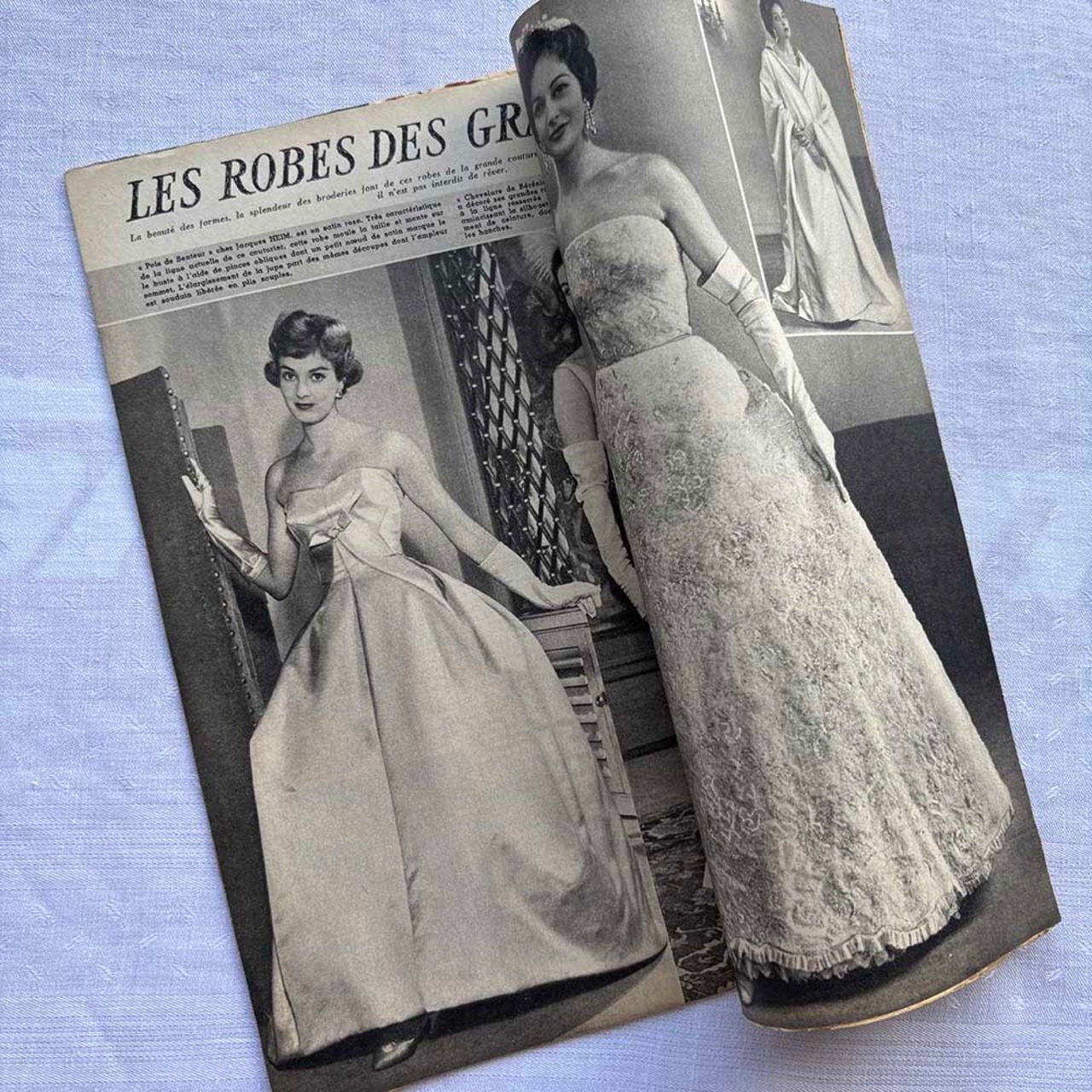 フランス古本　ヴィンテージ雑誌　婦人雑誌　ファッション・趣味　1950年代　NOVEMBRE 1956　12pscn29-4
