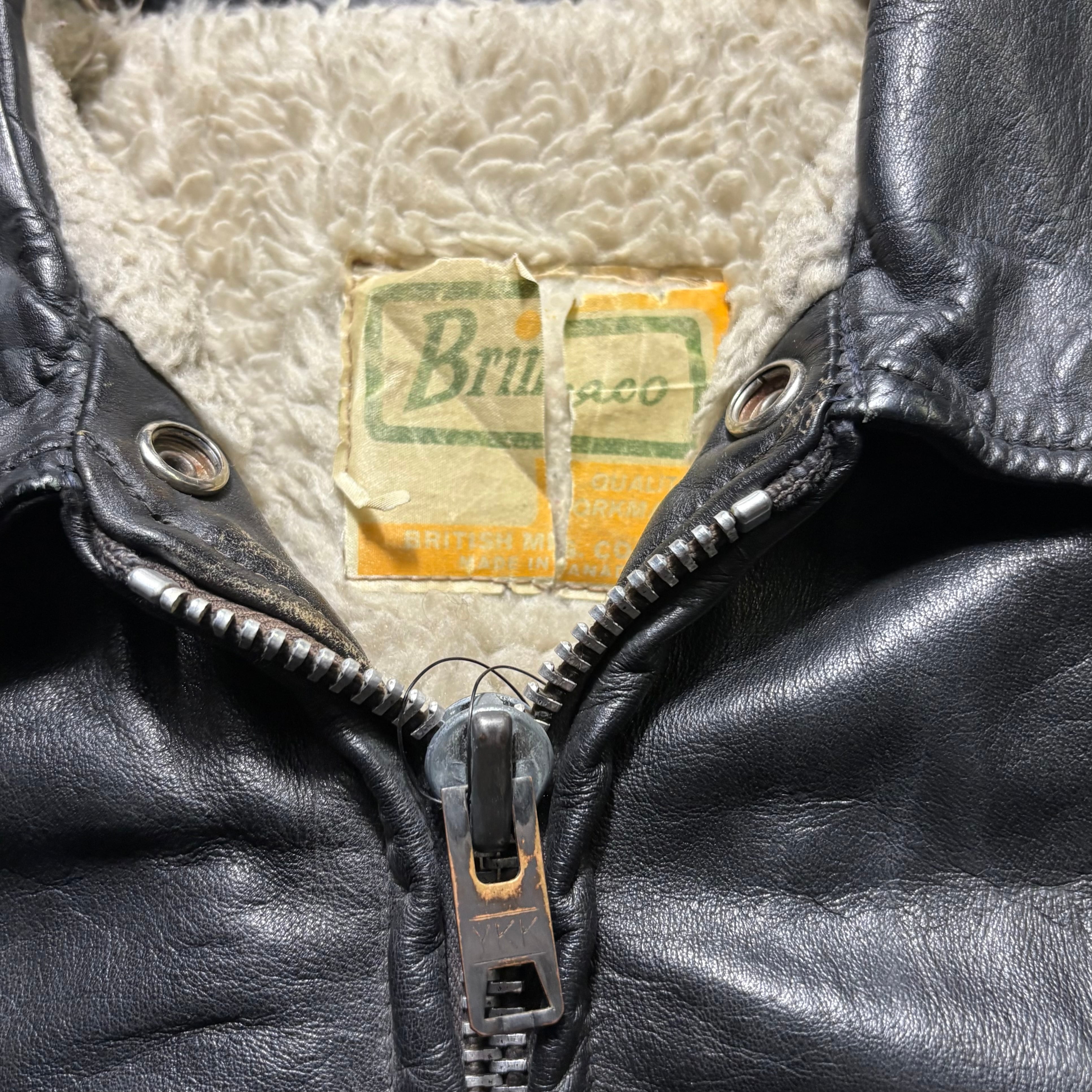 vintage 1970's BRIMACO single leather riders jacket | NOIR ONLINE