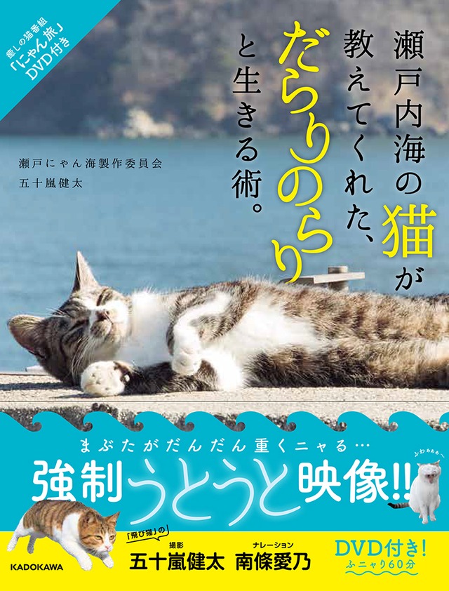 「瀬戸内海の猫が教えてくれた、だらりのらりと生きる術」DVD付き写真集