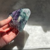 人気のブルーフローライト2*フリーフォーム*ちょっと変わったタワー*天然石インテリア*パワーストーン*置き物