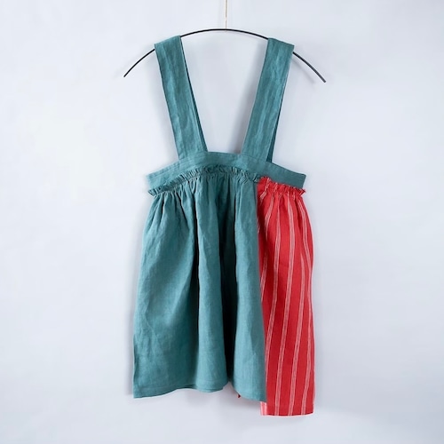 【michirico】【22AW】【20】【L-XXL】Linen asymmetry skirts