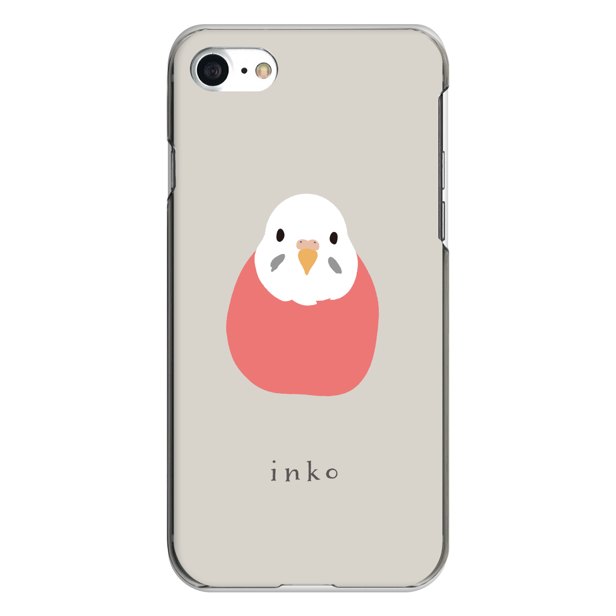 iPhone対応 スマホ ハードケース クリア インコ ピンク 鳥 インコ 動物 デザイナーズ 【iPhone17 / iPhone16e / AQUOS / Xperia 他 iPhone / Android ほぼ全機種対応】 |desr3810