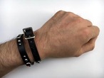 エルエー ナイツ レッド 2:MADE in LA メイド イン エルエー レザー ブレスレット