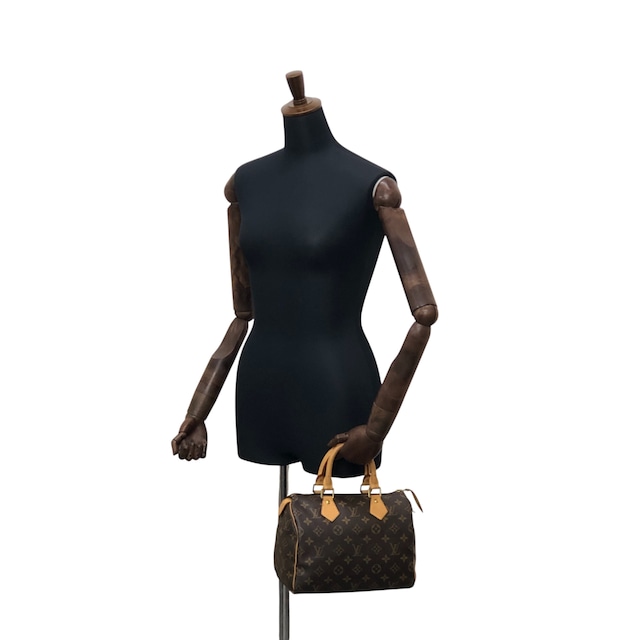 LOUIS VUITTON ルイヴィトン スピーディ25 モノグラム ハンドバッグ ブラウン レザー vintage ヴィンテージ オールド vbsmgd