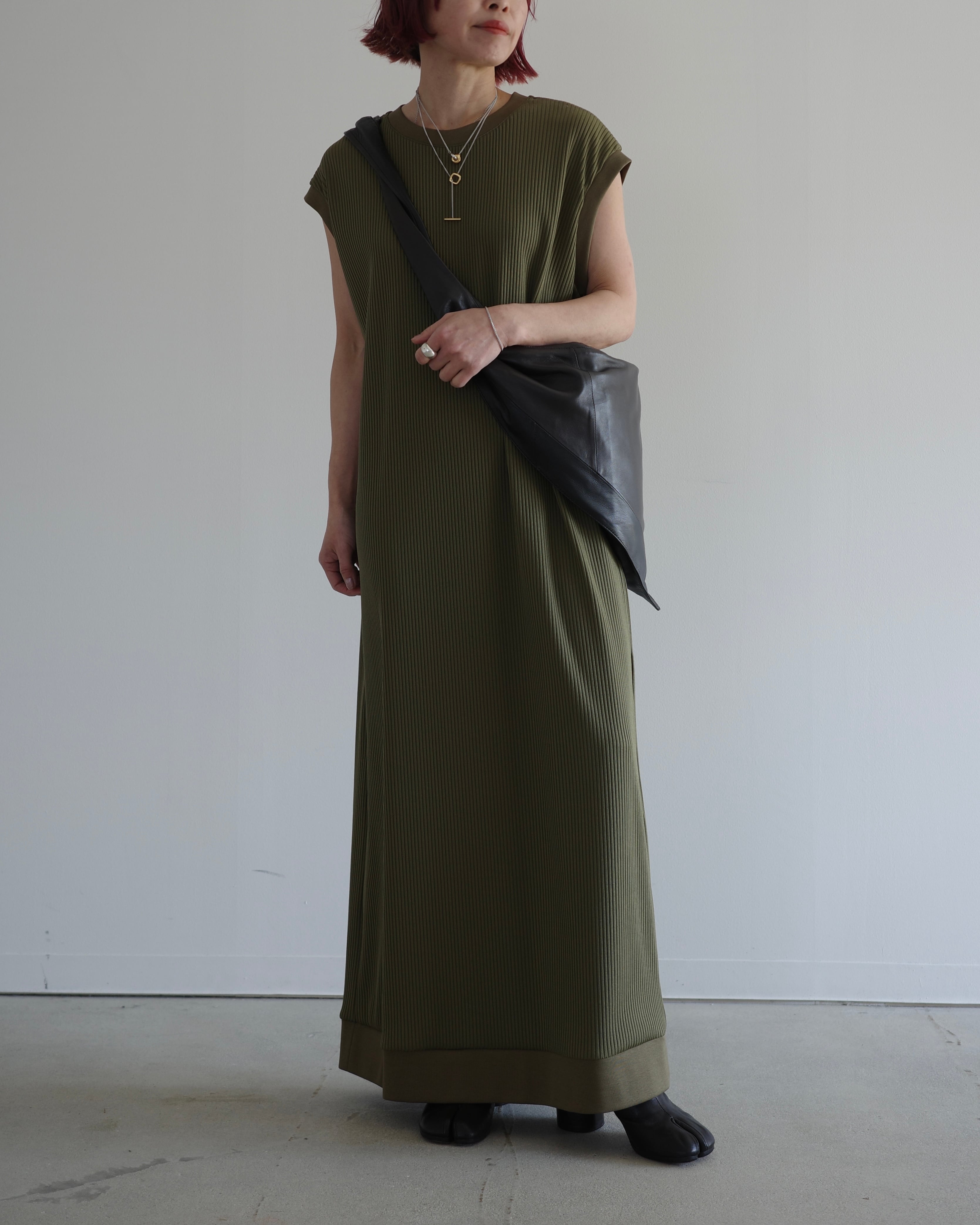 THE RERACS / SLEEVELESS RIB DRESS | LA VILLA ROUGE