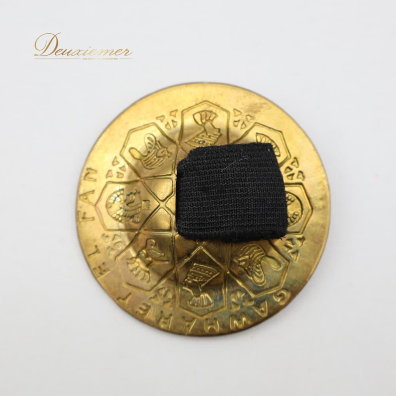 ベリーダンス ジル フィンガーシンバル ゴールド系 GAWHARET EL FAN 金 黒 ペア 両手 1組 ミニシンバル ダンサー 小物 小道具 模様 柄 ダンス用品 ダンス小物 練習 レッスン イベント ステージ ブラック系