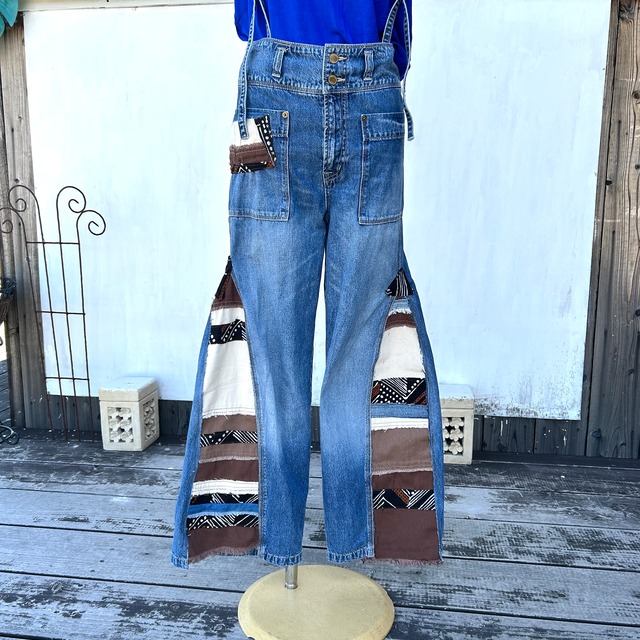 リメイクアフリカンデニムパンツ