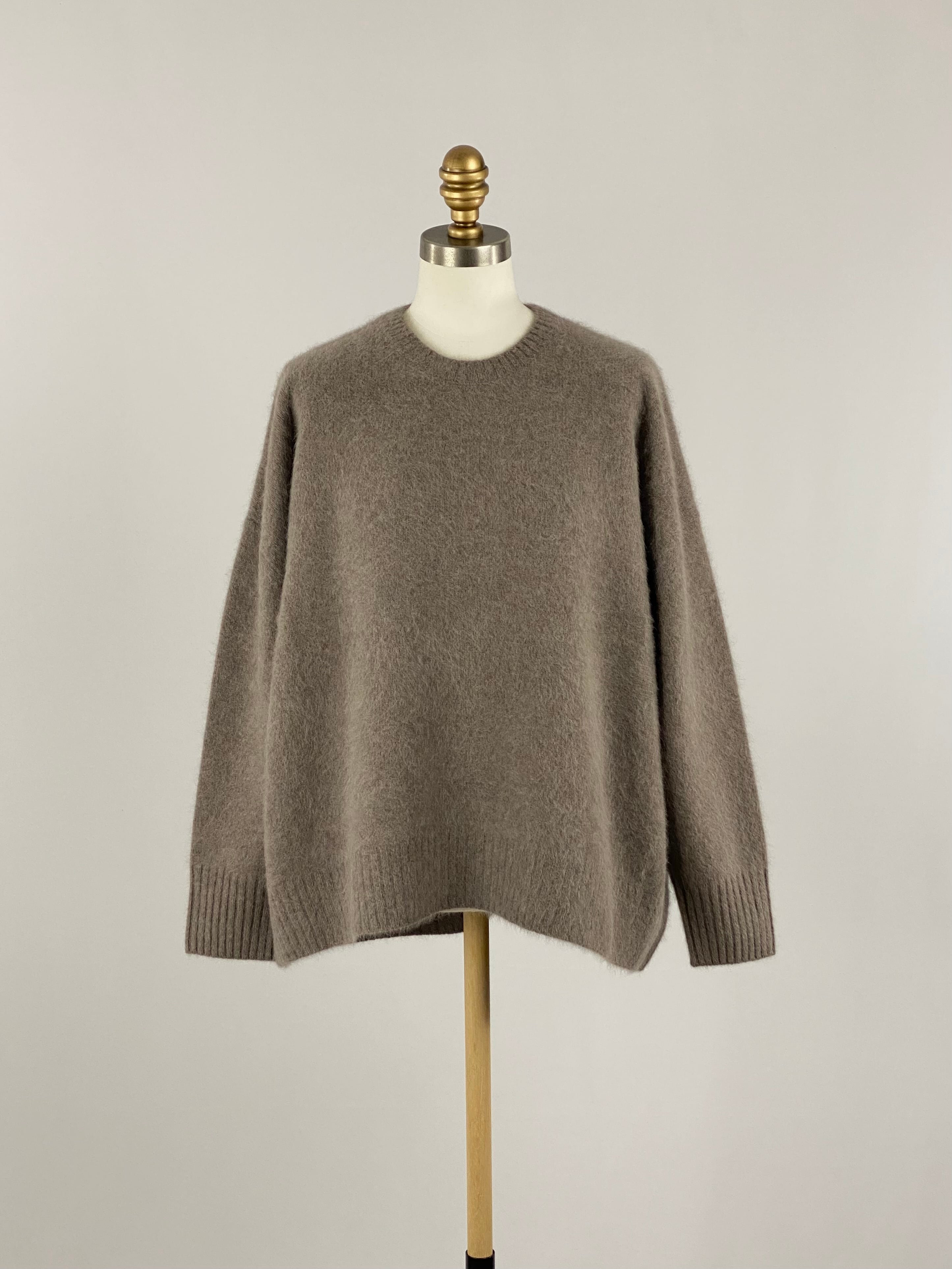 フォックスヤククルーネックニット|ブラウン|Maglia Plus