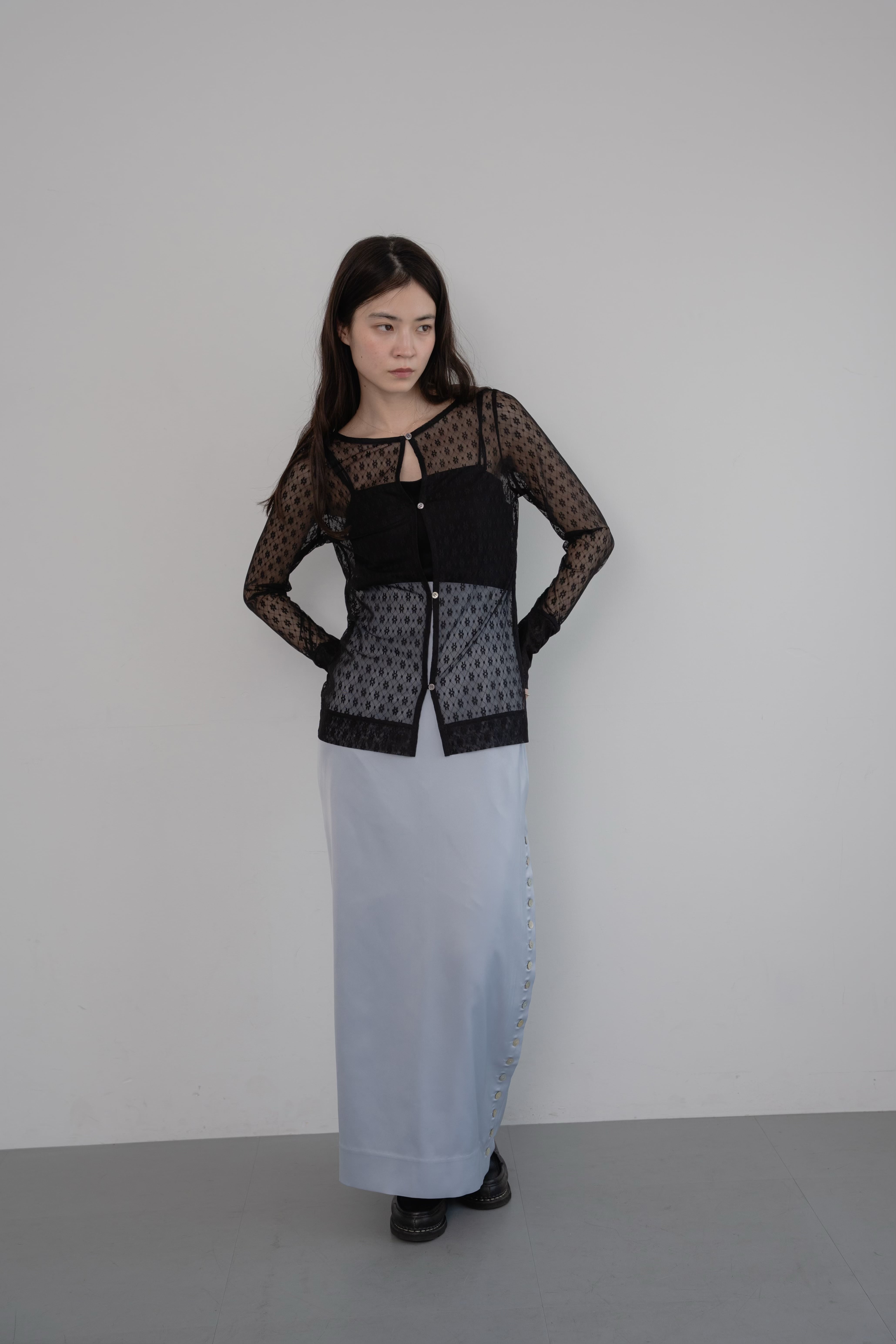 philme シアーレースシャツ sheer lace shirt | philme