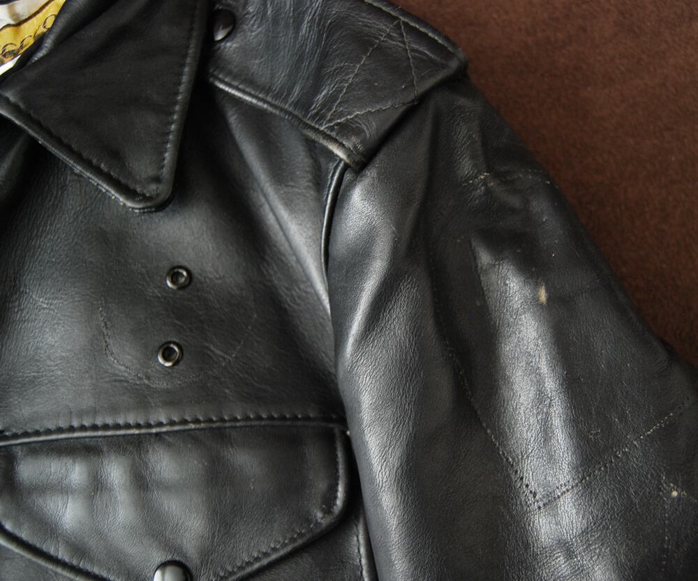 SCHOTT ビンテージ ポリスマンジャケット ライダースジャケット レザー 